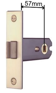 backset measurement diagram shown on a picture of a lock