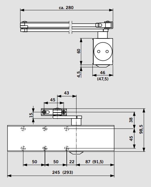 User Manual Dorma Ts 99 Fl 2 Pages